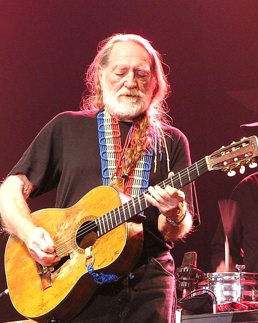 Portrait of Willie Nelson, Country Songwriter / Performer